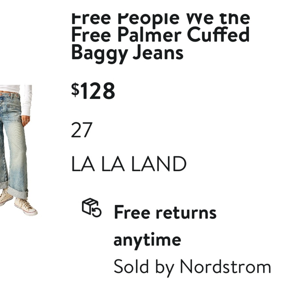 Free People Distressed Blue Denim Jeans